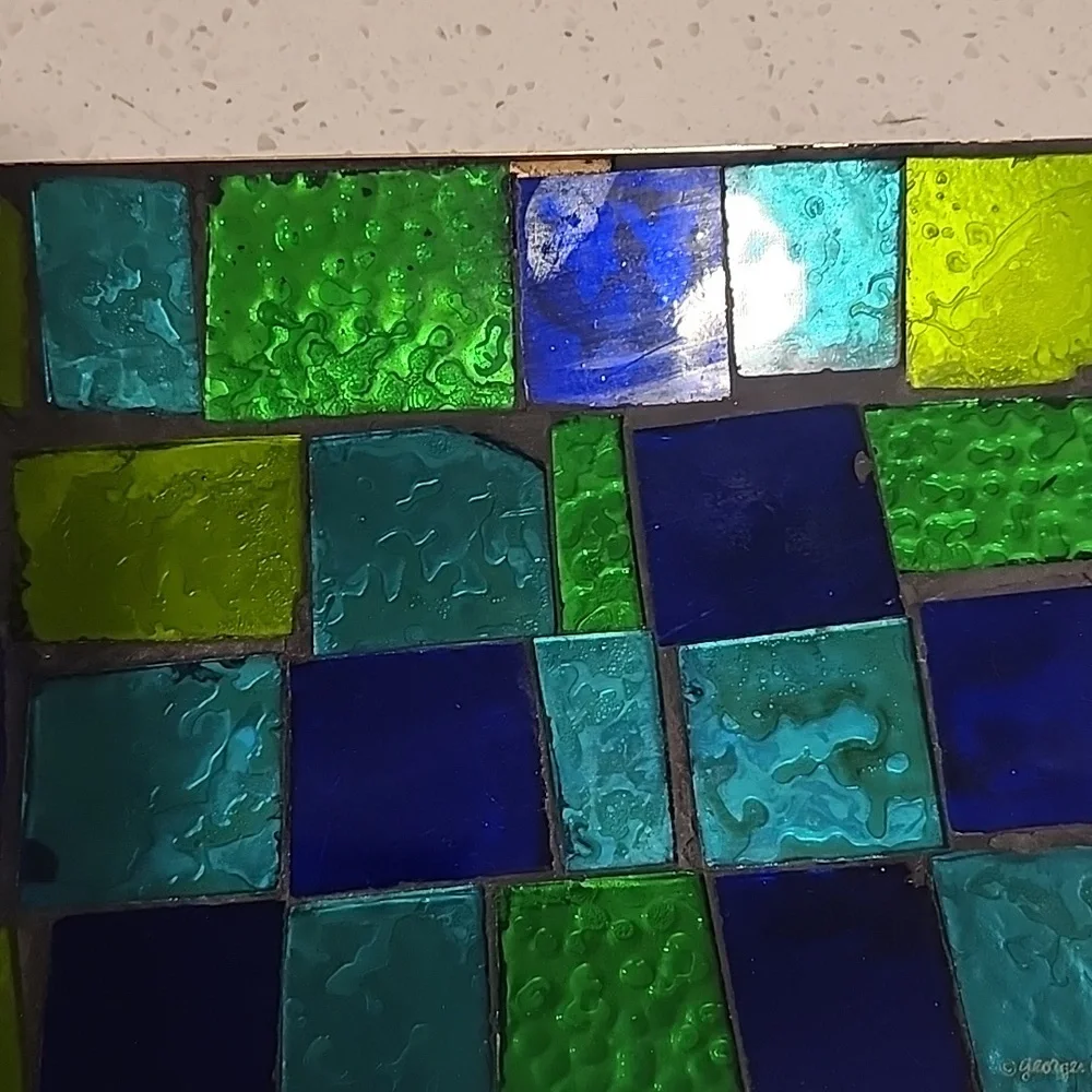 GEORGES BRIARD GLAD MOSAIC DISH MID CENTURY - Picture 2 of 3